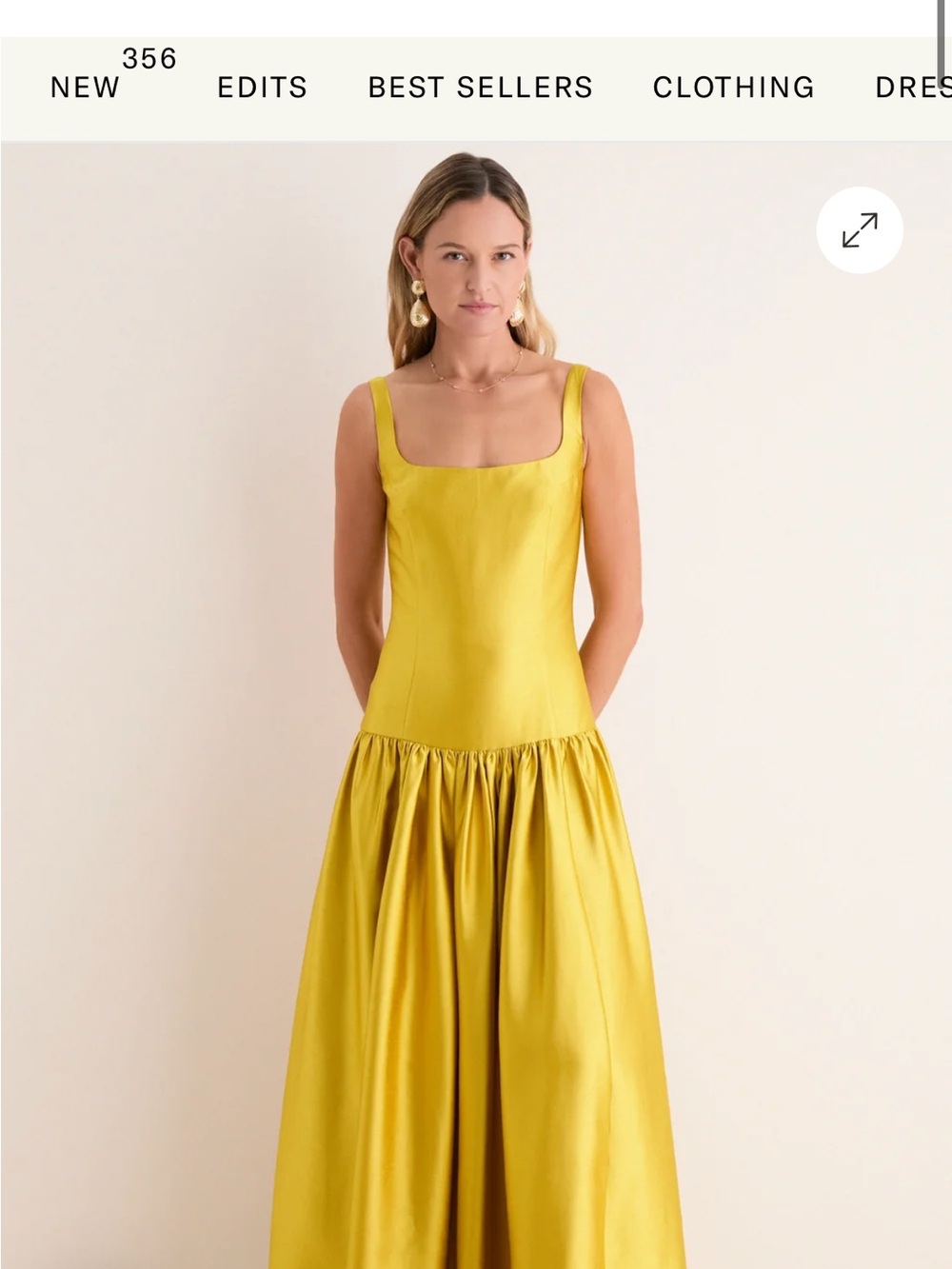 Tuckernuck Marigold Dupioni Dominique Gown Size 4